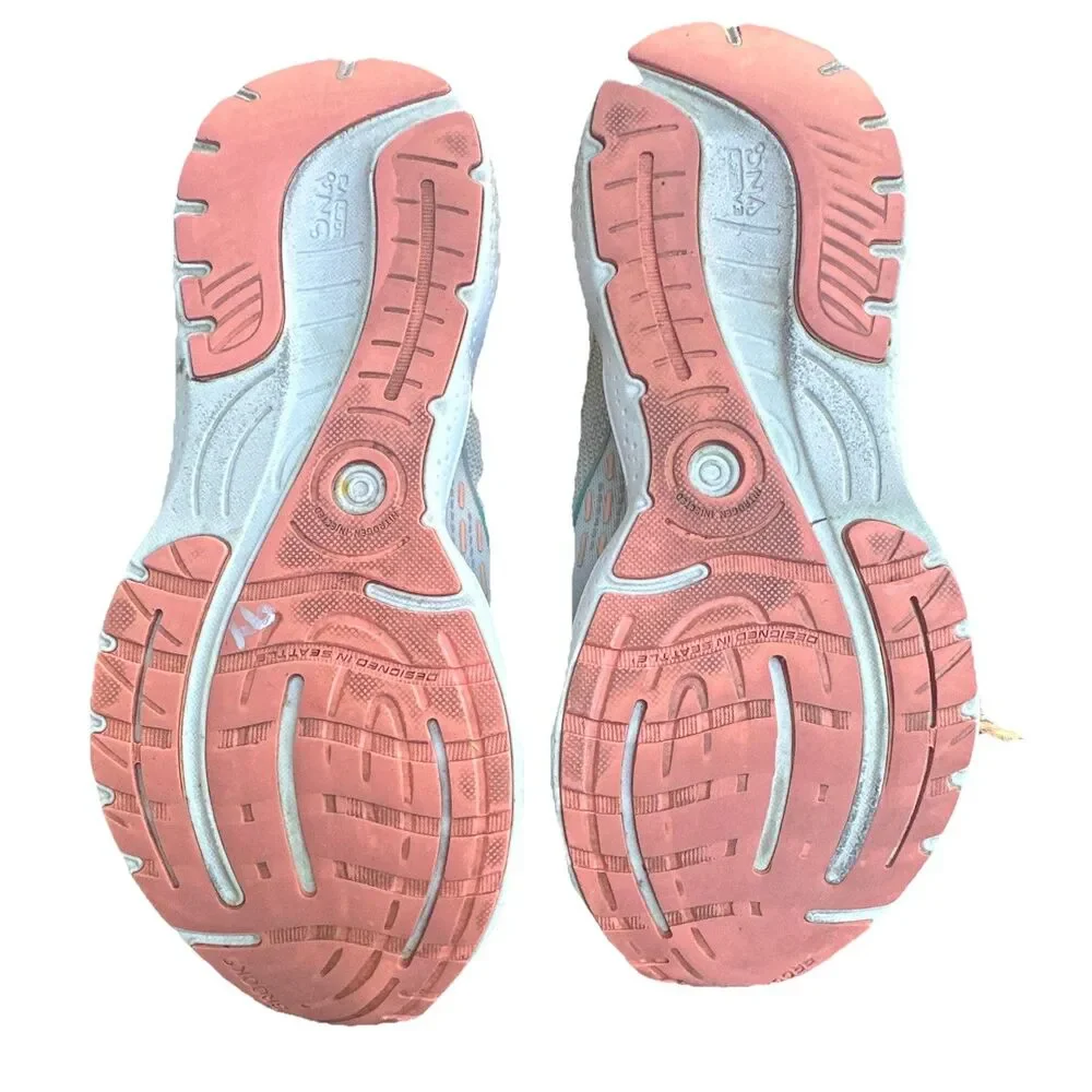 Brooks Glycerin 20 Womens Running Shoes Size 9 Gray Teal Pink Cushion Road